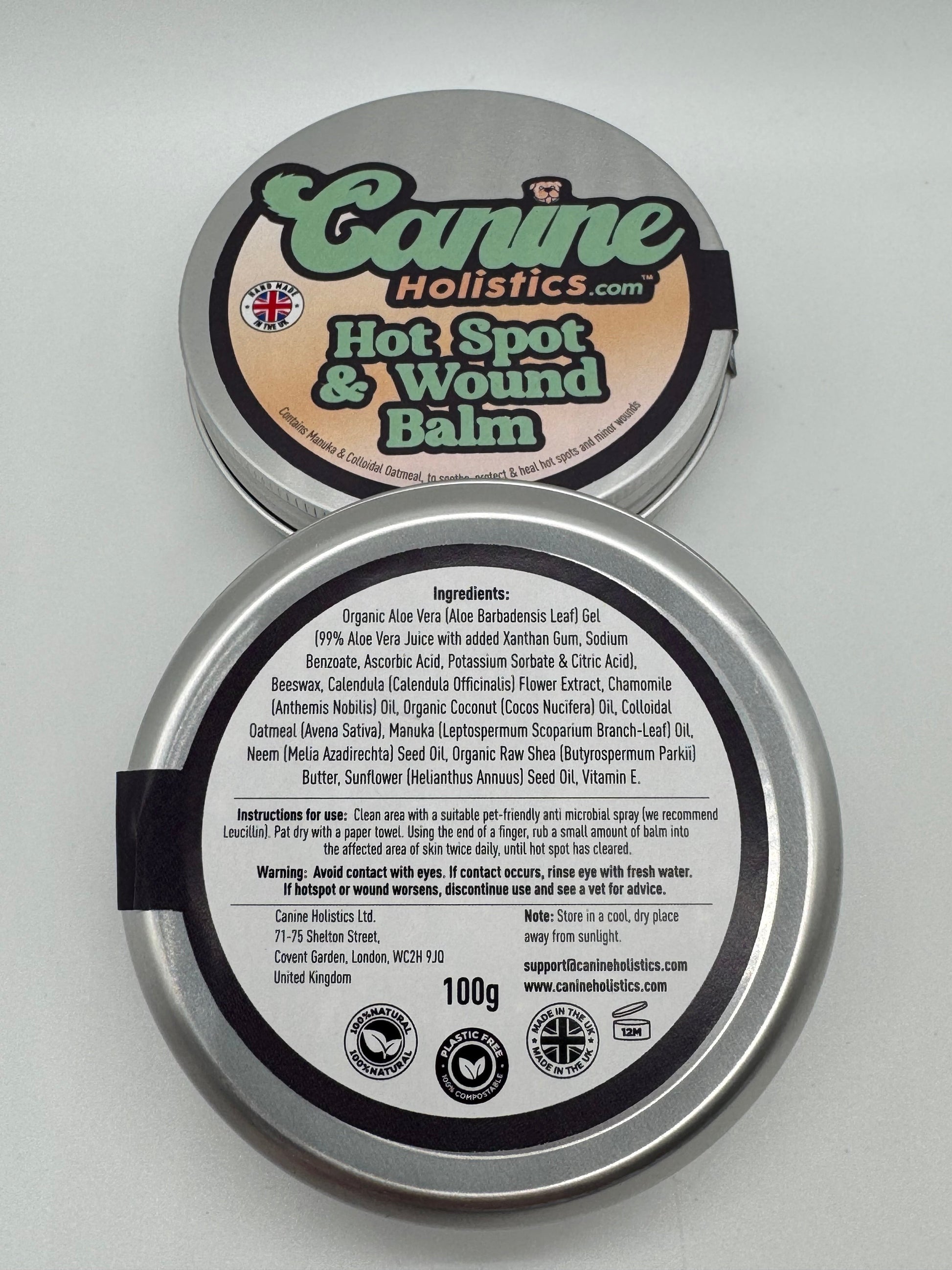 Canine Holistics® Hot Spot Cream for Dogs Herbal Remedies for Dogs Natural Ingredients